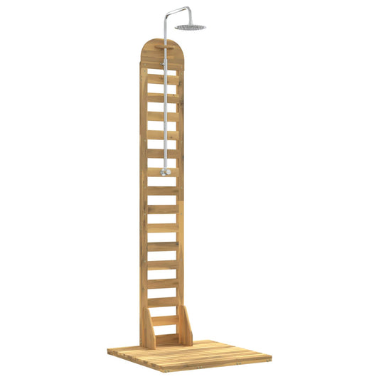 vidaXL Outdoor Shower 225 cm Solid Acacia Wood and Stainless Steel