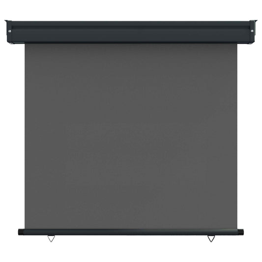 vidaXL Balcony Side Awning 80 x 250 cm 100% polyester iron steel