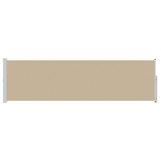 vidaXL Retractable Side Awning 100% polyester iron steel