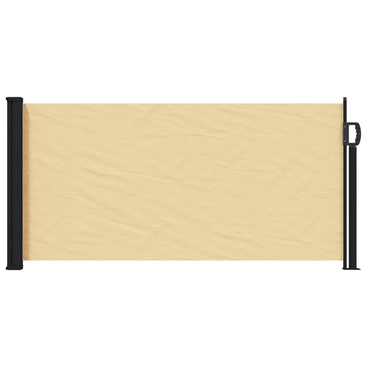 vidaXL Retractable Side Awning Sand 300 x 100 cm Polyester