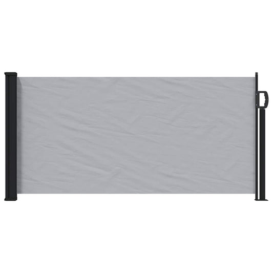 vidaXL Retractable Side Awning Grey 500 x 100 cm Polyester