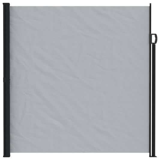 vidaXL Retractable Side Awning Grey 500 x 220 cm Polyester