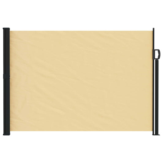 vidaXL Retractable Side Awning Sand 600 x 140 cm Polyester