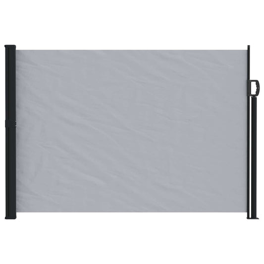 vidaXL Retractable Side Awning Grey 600 x 160 cm Polyester