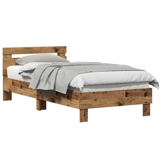 vidaXL Bed Frame Old Wood Engineered Wood