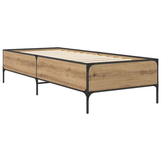 vidaXL Bed Frame Artisian Oak 80 x 200 cm Engineered Wood