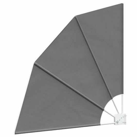 vidaXL Balcony Privacy Screen 115 x 115 cm Polyester Light Grey