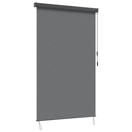 vidaXL Roller Blind Light Grey 60 x 250 cm Fabric and Aluminum