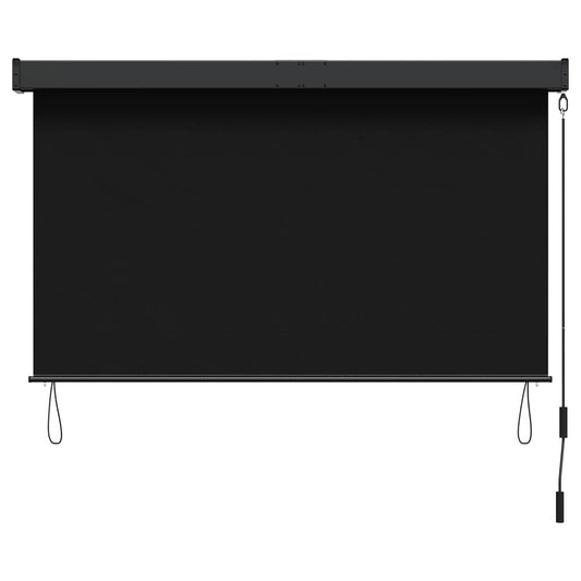 vidaXL Roller Blind Black 160 x 250 cm Fabric and Aluminum