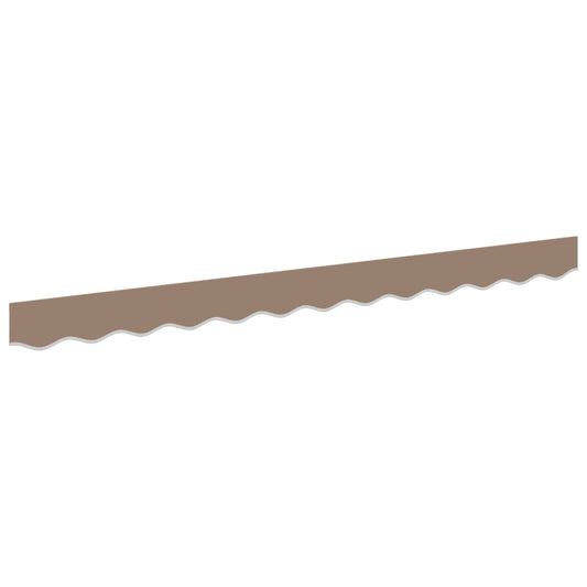 vidaXL Awning Valance Replacement for 6 m Taupe Polyester