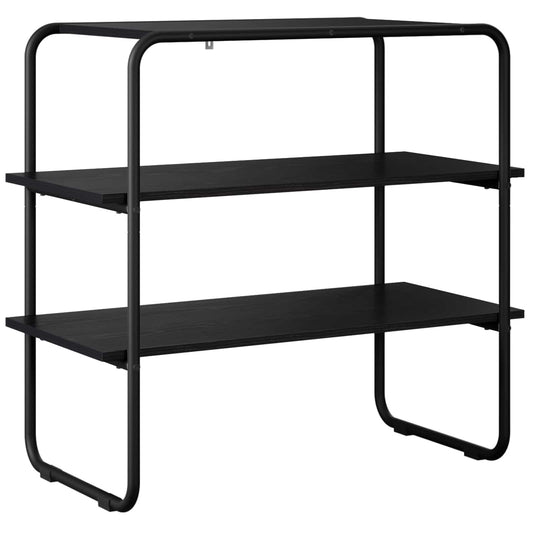 vidaXL Console Table Black Oak 80 x 41 x 75 cm Engineered Wood