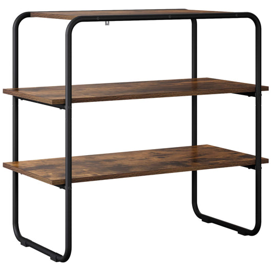 vidaXL Console Table Smoked Oak 100 x 41 x 75 cm Engineered Wood