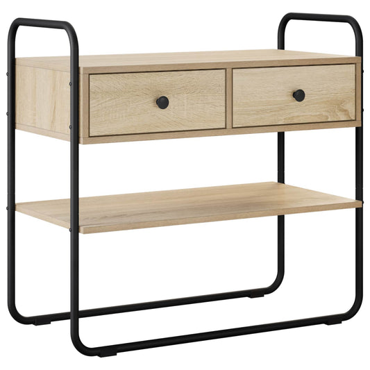 vidaXL Console Table Sonoma Oak 100 x 40 x 75 cm Engineered Wood