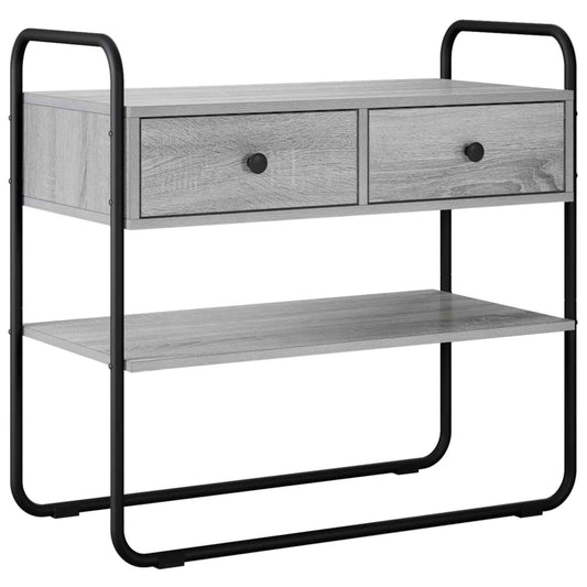 vidaXL Console Table Grey Sonoma 100 x 40 x 75 cm Engineered Wood