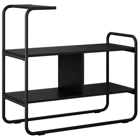 vidaXL Console Table Black Oak 80 x 35 x 75 cm Engineered Wood