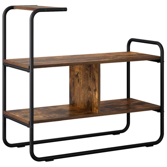 vidaXL Console Table Smoked Oak 80 x 35 x 75 cm Engineered Wood