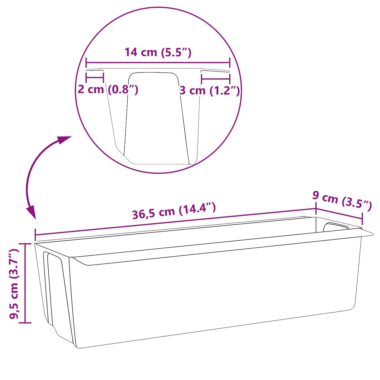 vidaXL Flower Boxes for Euro Pallets 24 pcs Brown 36 x 13.5 x 9.5 cm