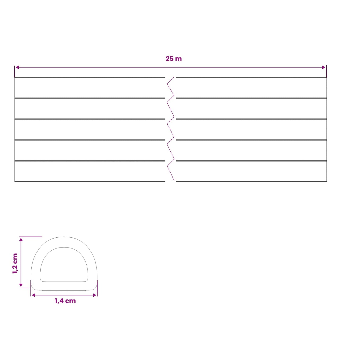 vidaXL Self-Adhesive Window Seal Brown 14 x 12 mm 25 m EPDM Foam