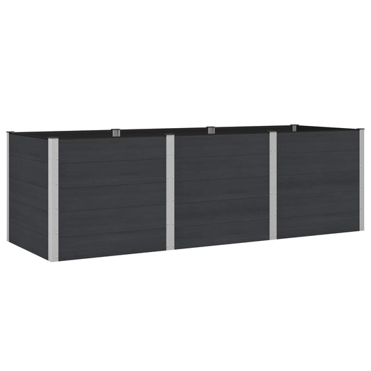 vidaXL Garden Raised Bed Black 300 x 100 x 91 cm