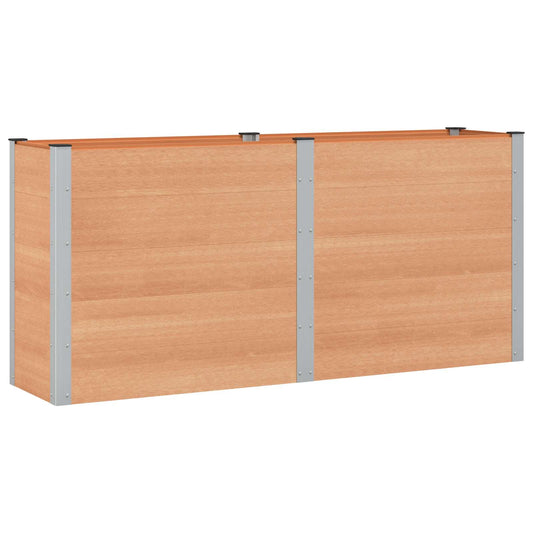 vidaXL Garden Raised Bed Brown 200 x 50 x 91 cm