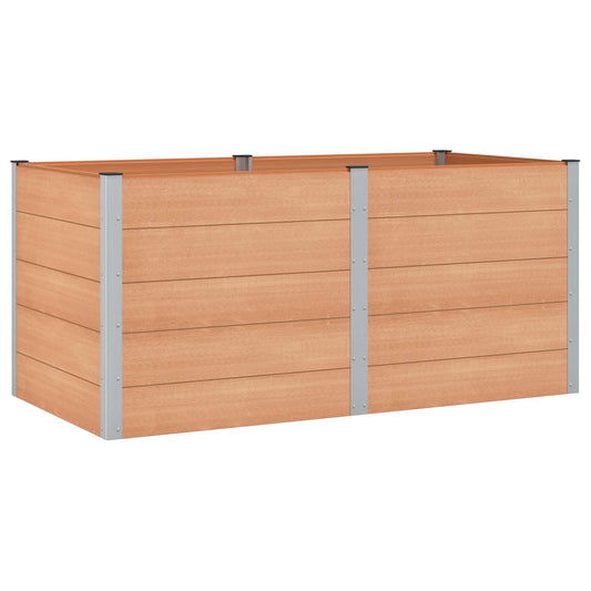 vidaXL Garden Raised Bed Brown 200 x 100 x 91 cm