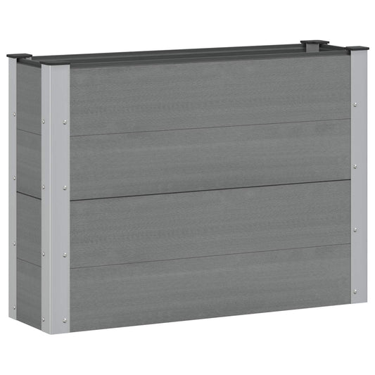 vidaXL Garden Raised Bed Grey 100 x 30 x 72 cm