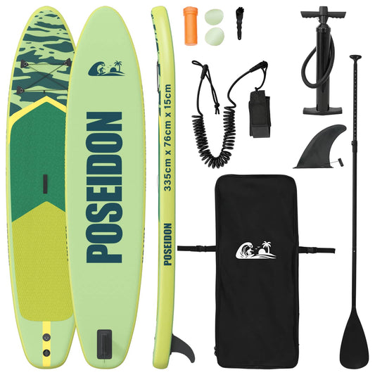 vidaXL Inflatable Stand Up Paddle Board POSEIDON 335 x 76 x 15 cm for
