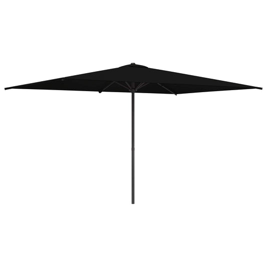 vidaXL Garden Parasol 200 x 300 cm Polyester Rectangular Black