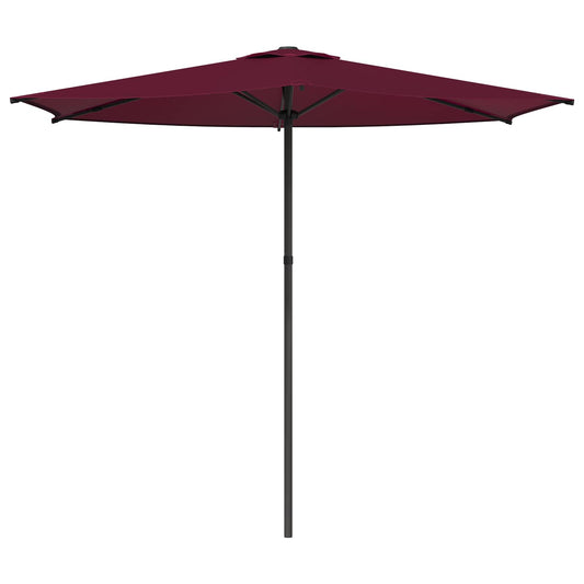 vidaXL Garden Parasol 270 x 270 cm Polyester Rectangular Bordeaux Red