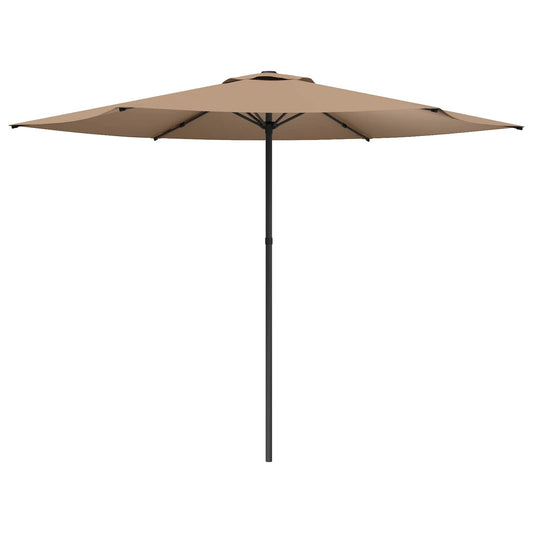 vidaXL Garden Parasol 300 x 300 cm Polyester Rectangular Taupe