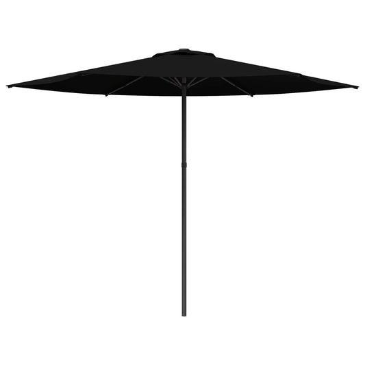 vidaXL Garden Parasol 300 x 300 cm Polyester Rectangular Black
