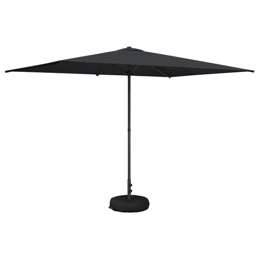 vidaXL Garden Parasol with Base 200 x 300 cm Polyester Rectangular