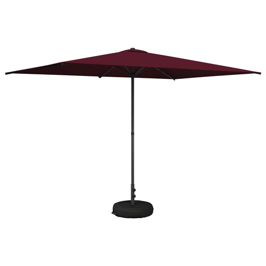 vidaXL Garden Parasol with Base 200 x 300 cm Polyester Rectangular