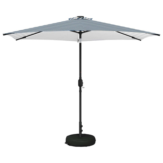 vidaXL Garden Parasol with LED Lights and Base 300 x 300 cm Polyester
