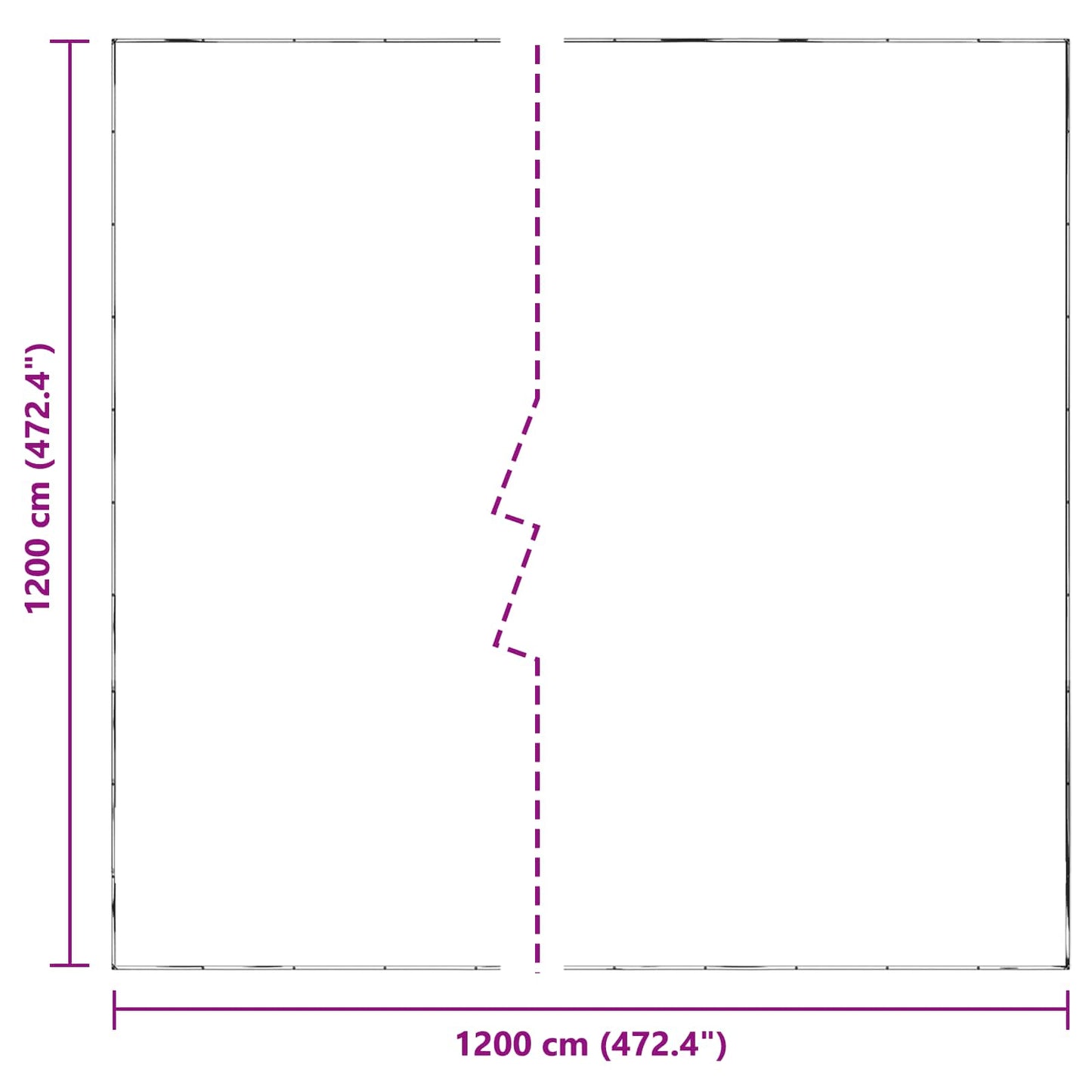 vidaXL Plant Cover Transparent 12 x 12 m PE