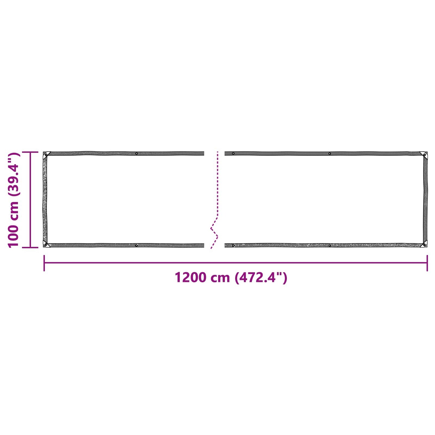vidaXL Plant Cover Transparent 1 x 12 m PE