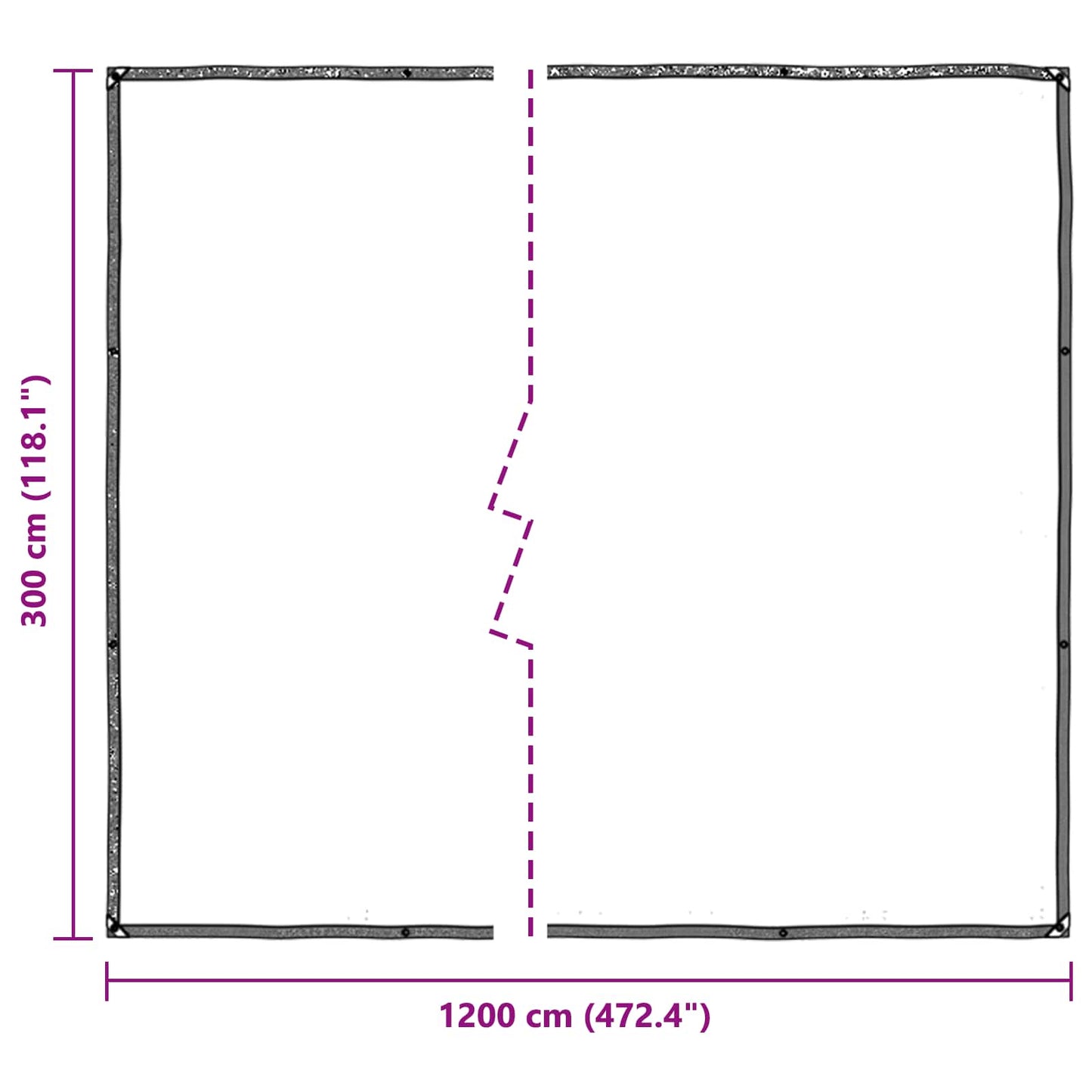 vidaXL Plant Cover Transparent 3 x 12 m PE
