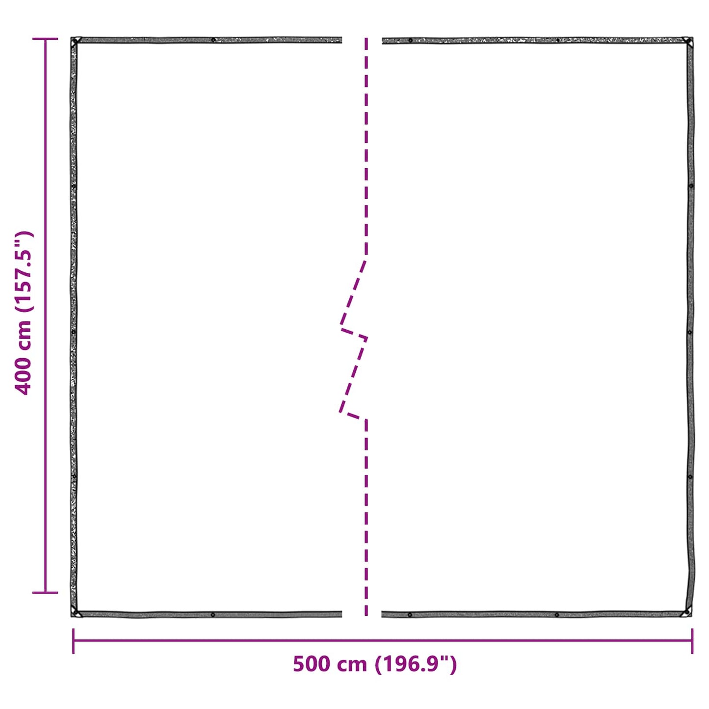 vidaXL Plant Cover Transparent 4 x 5 m PE