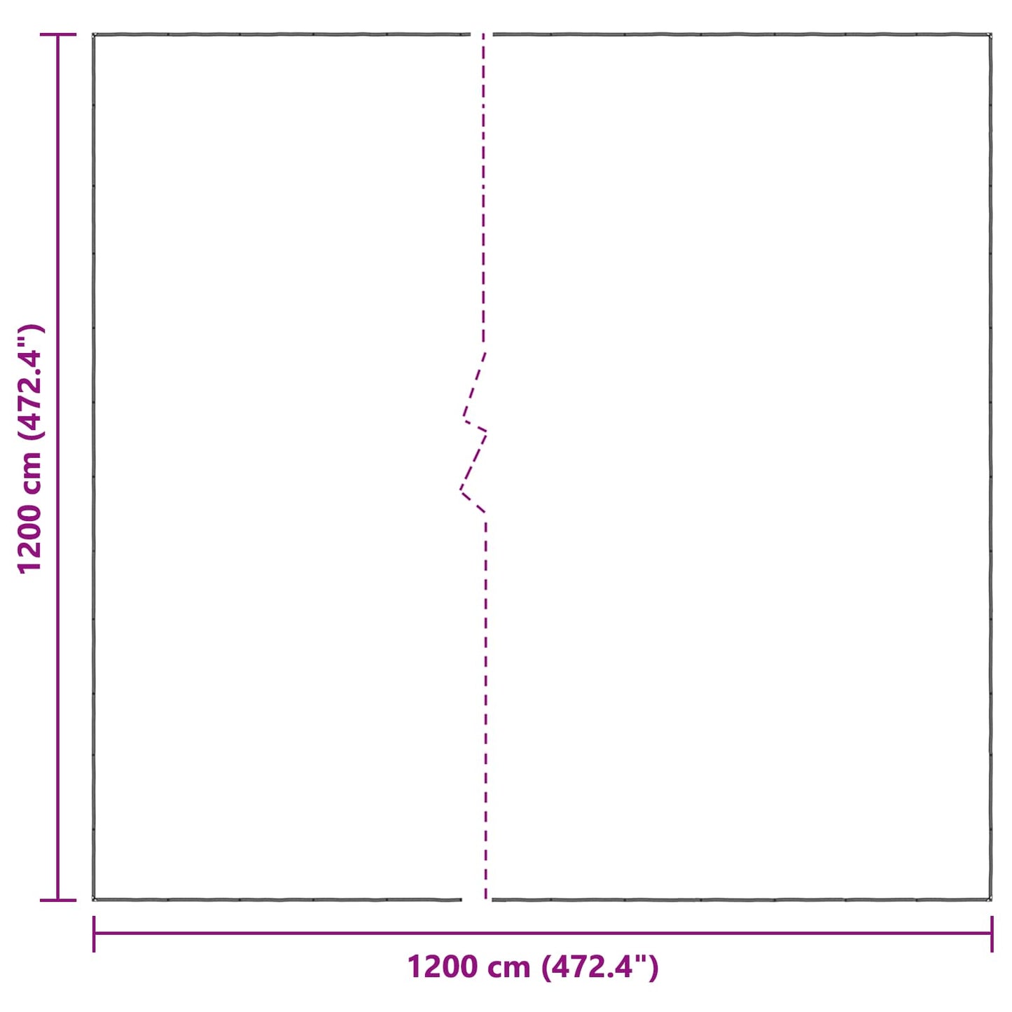 vidaXL Plant Cover Transparent 12 x 12 m PE