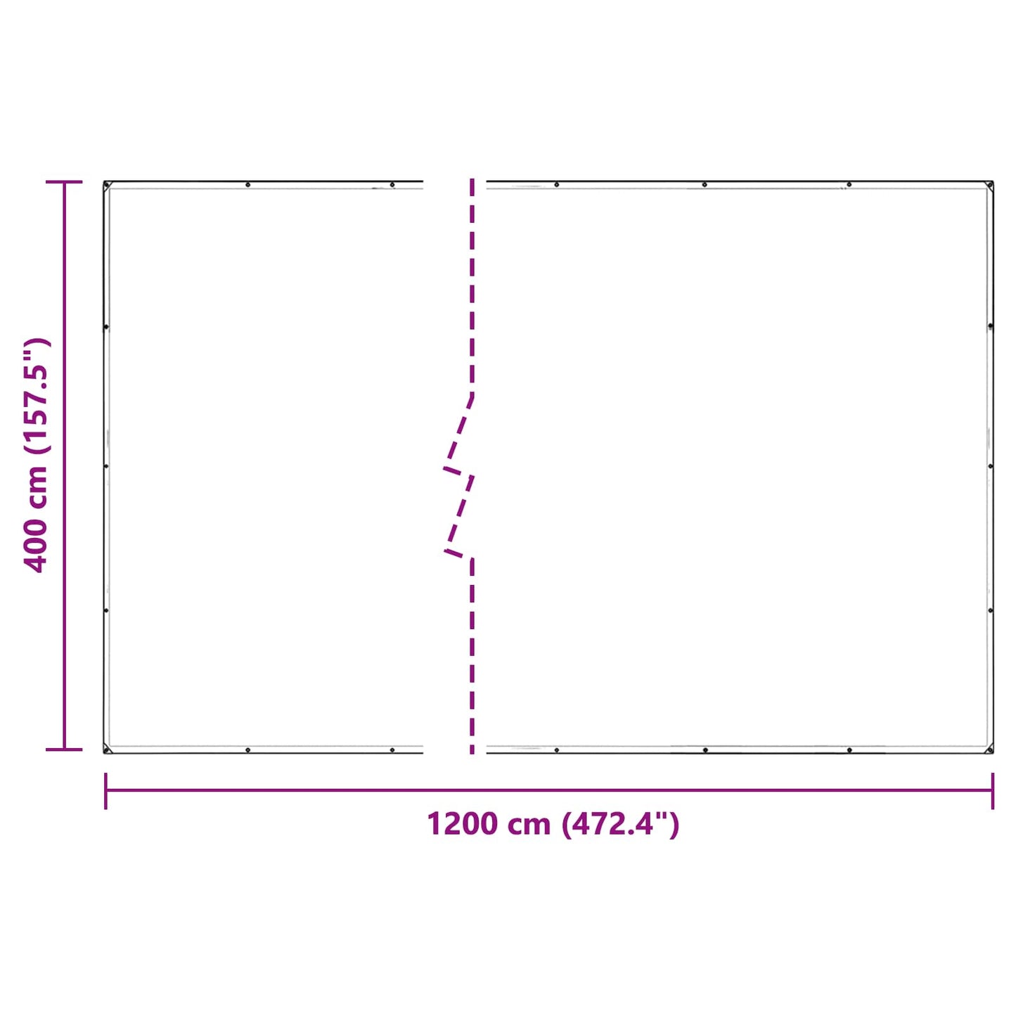 vidaXL Plant Cover Transparent 4 x 12 m PVC