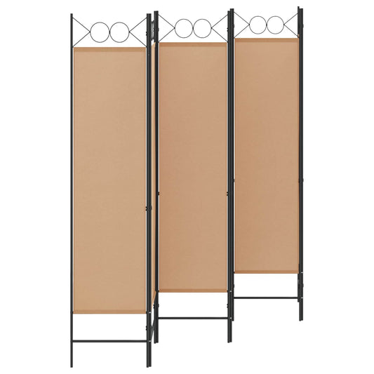 vidaXL 6-Panel Room Divider Beige 240 x 180 cm Fabric
