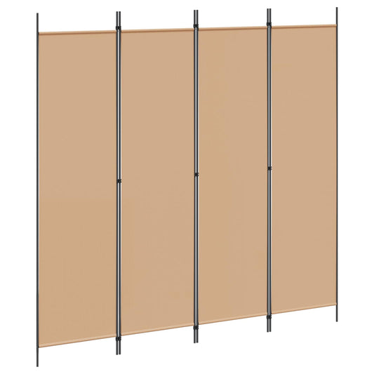 vidaXL Room Divider polyester steel