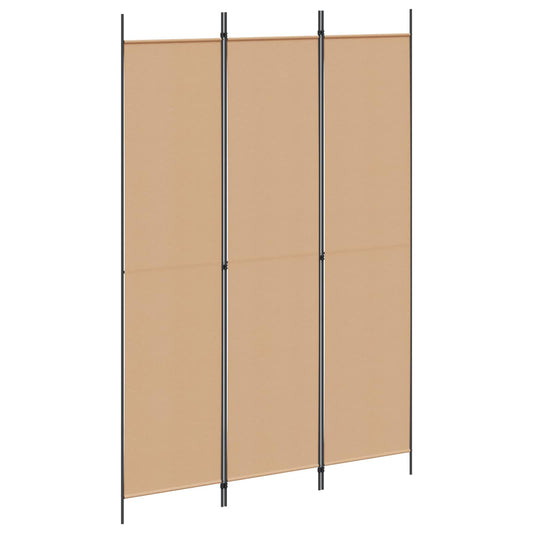 vidaXL Room Divider Beige 150 x 220 cm Fabric