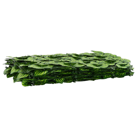 vidaXL Balcony Screen with Leaves Green and Yellow 200 x 75 cm