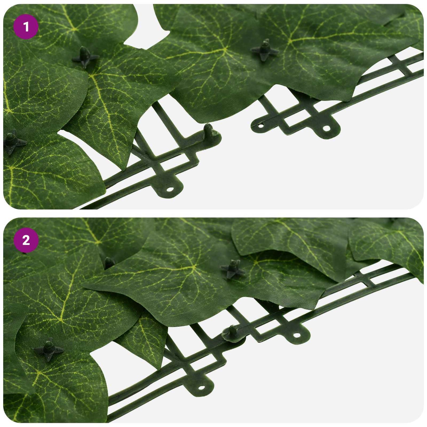 vidaXL Balcony Screen with Leaves Green 200 x 100 cm