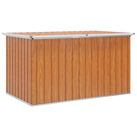 vidaXL Outdoor Storage Box Galvanised Steel 171 x 99 x 93 cm Wood-like