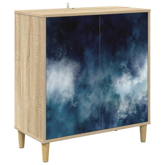 vidaXL Sideboard RAALTE Sonoma 69 x 33 x 75 cm Engineered Wood