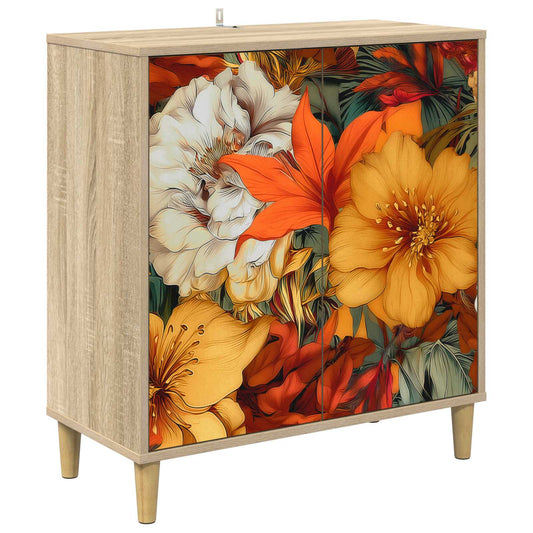vidaXL Sideboard GENNEP Sonoma 69 x 33 x 75 cm Engineered Wood