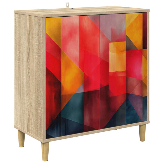 vidaXL Sideboard HEESCH Sonoma 69 x 33 x 75 cm Engineered Wood