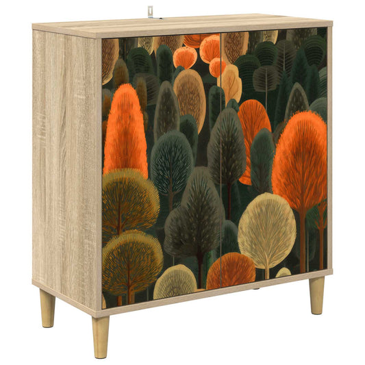 vidaXL Sideboard ZAANDAM Sonoma 69 x 33 x 75 cm Engineered Wood